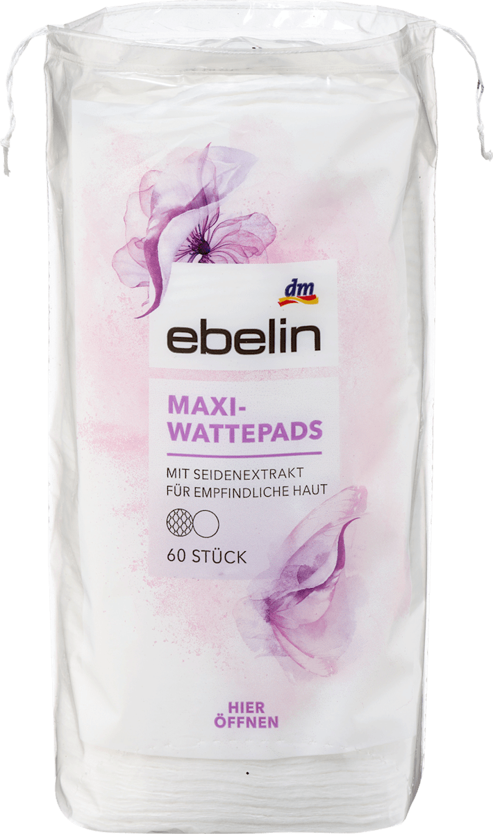 Cotton pads maxi with silk, 60 pcs.