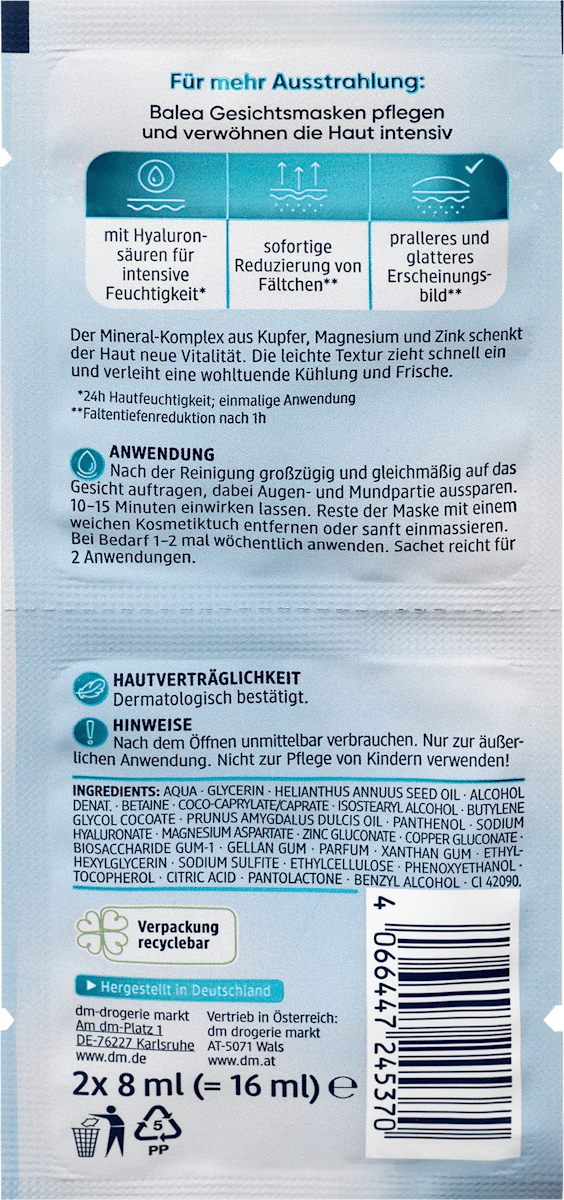 Hyaluronic Acid Face Mask – 0.3 fl oz