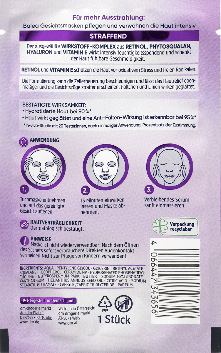 Retinol Sheet Mask (1 Count)