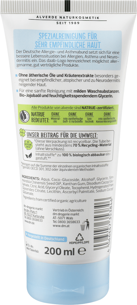 Organic Vanilla & Shea Cream Shower