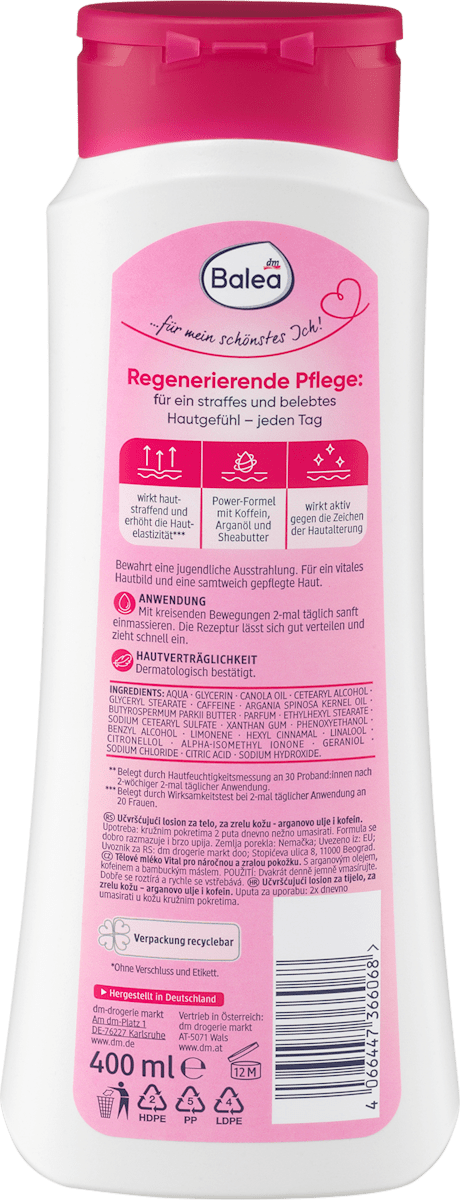 Vital Body Lotion – Firming Care for Mature Skin – 13.5 fl oz