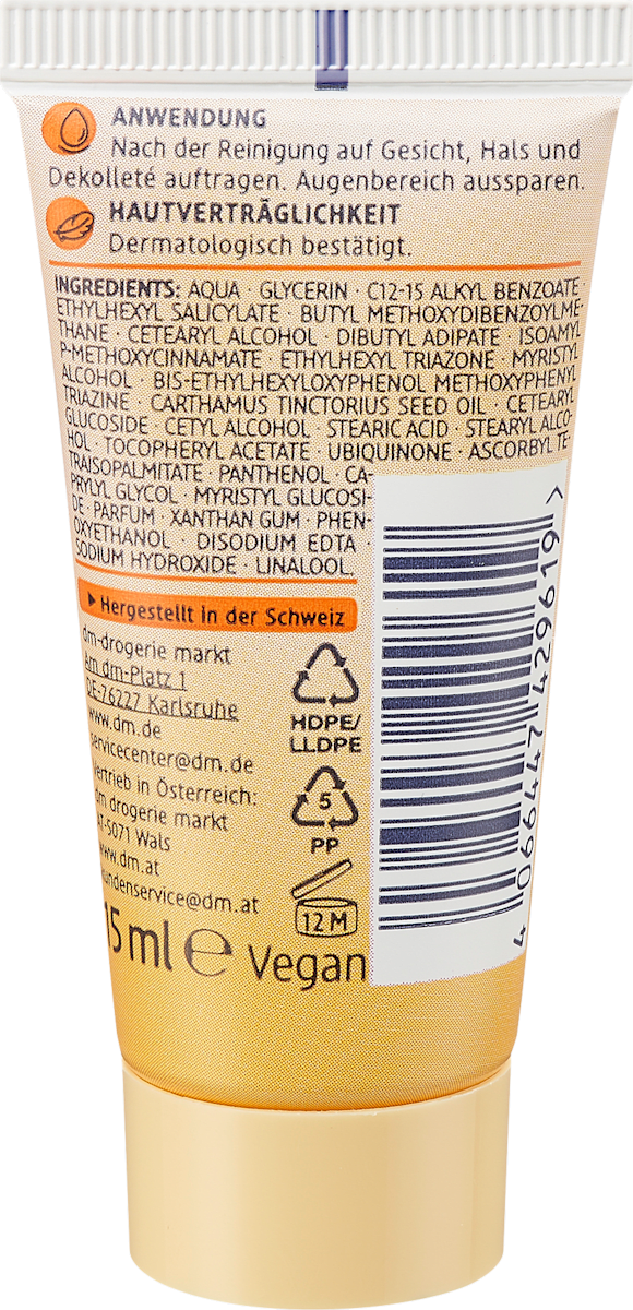 Balea Anti-Wrinkle Face Cream Q10 SPF 15, 0.51 fl oz