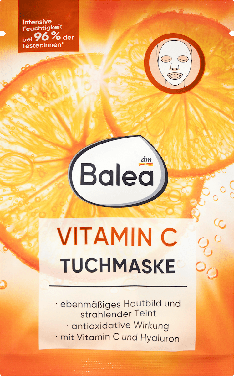 Balea Vitamin C Sheet Mask, 1 Piece