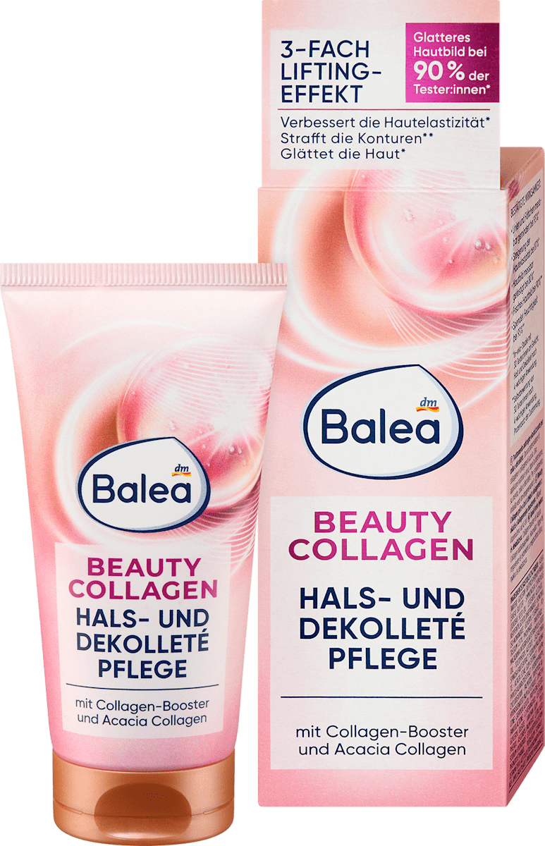 Balea Neck & Décolleté Care Cream with Beauty Collagen, 1.7 fl oz