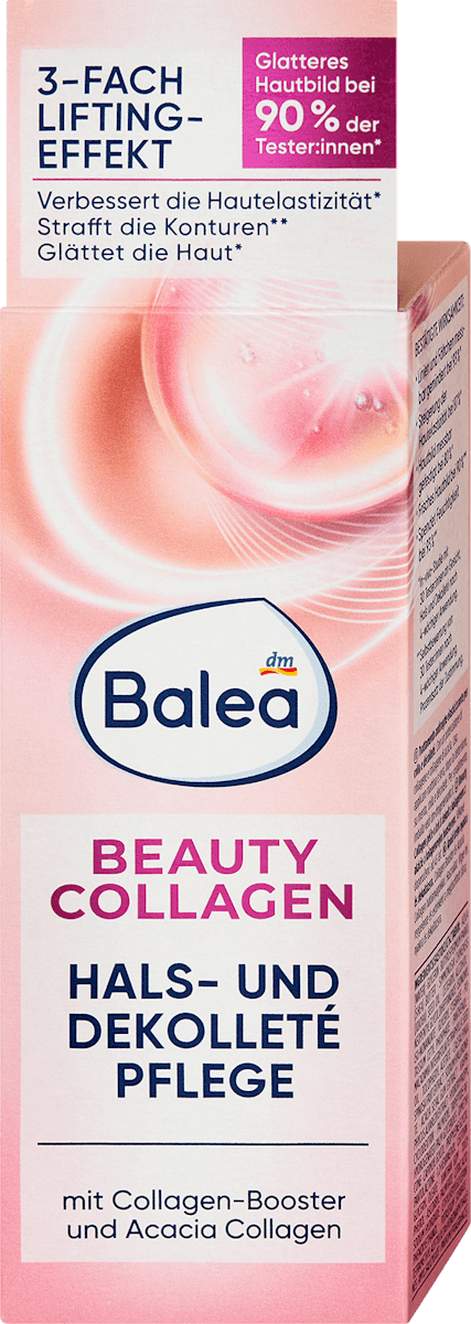 Balea Neck & Décolleté Care Cream with Beauty Collagen, 1.7 fl oz