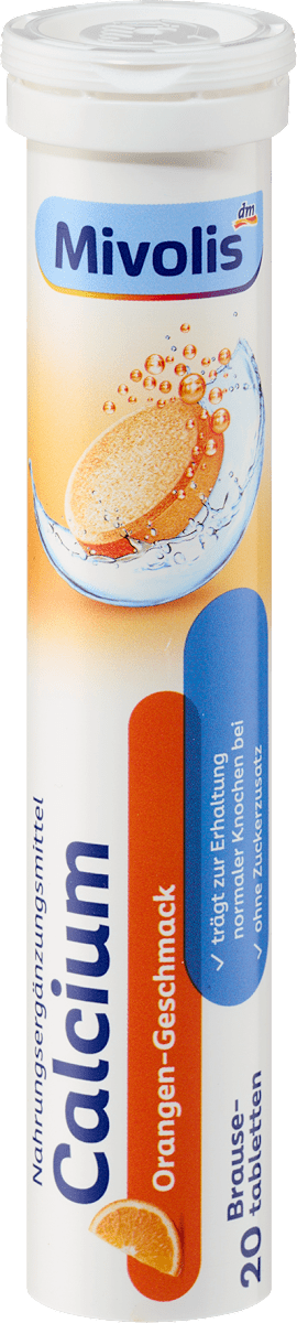 Calcium effervescent tablets 20 pcs, 82 g