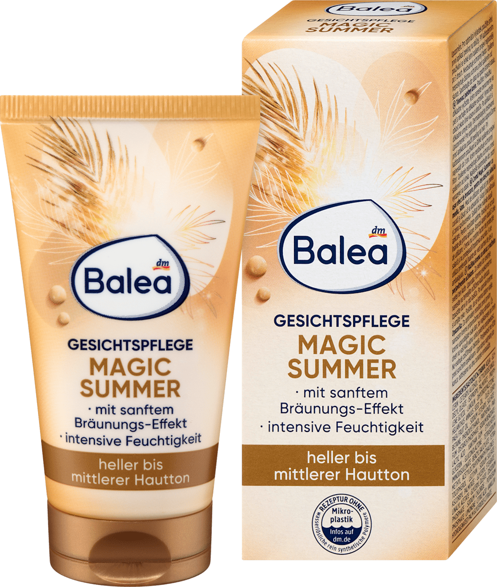 Balea Magic Summer Gradual Tanning Face Cream, 1.7 fl oz