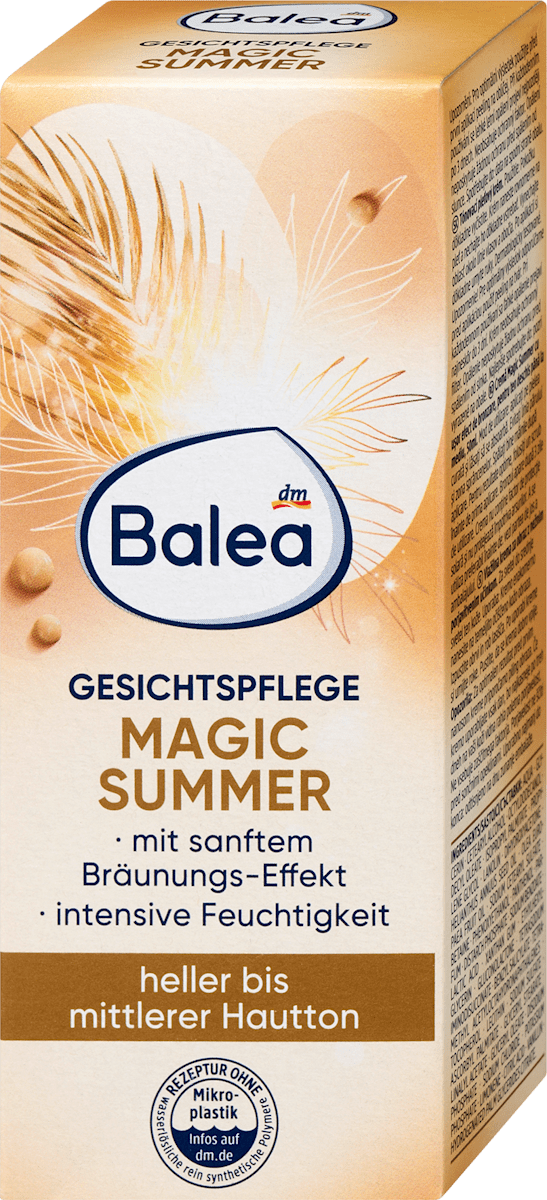 Balea Magic Summer Gradual Tanning Face Cream, 1.7 fl oz