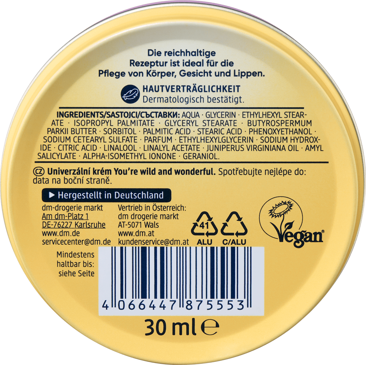 Pflegecreme You´re wild and wonderful, 30 ml