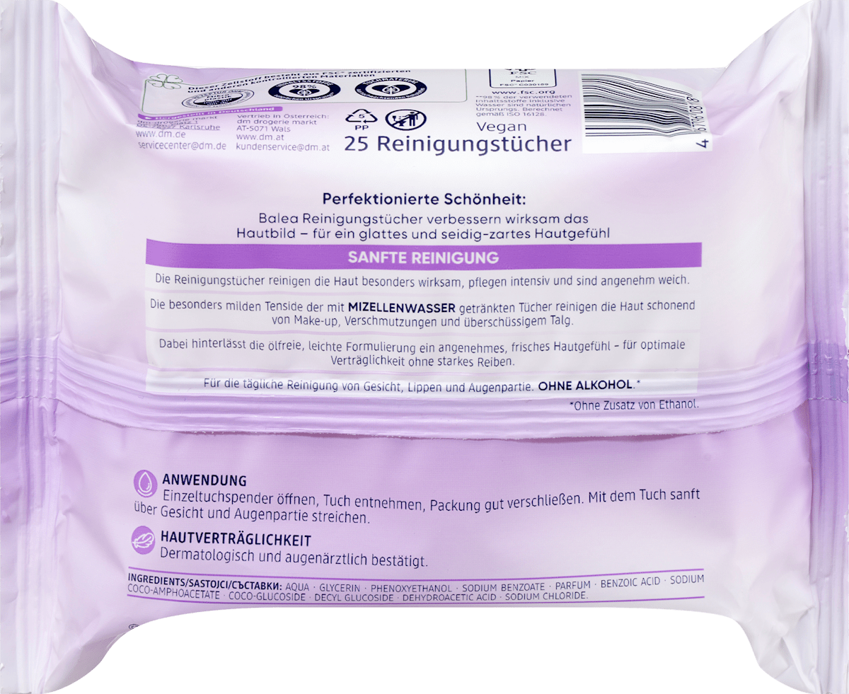 Micellar Makeup Remover Wipes (25 Count)