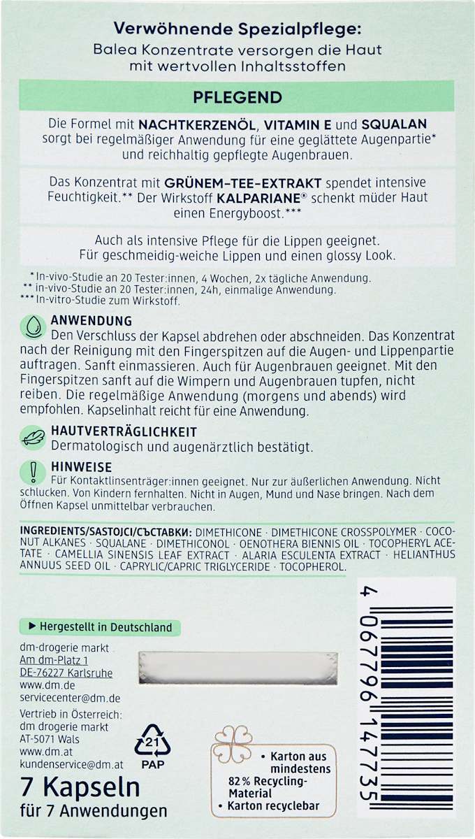 Eye & Lip Smoothing Concentrate, 7 Day Set