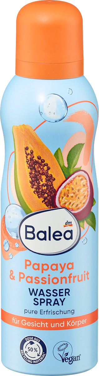 Balea Refreshing Face & Body Mist – Papaya & Passion, 5.1 fl oz
