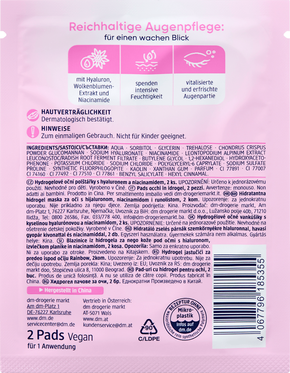 Rainbow Hydrogel Eye Pads – 1 Pair