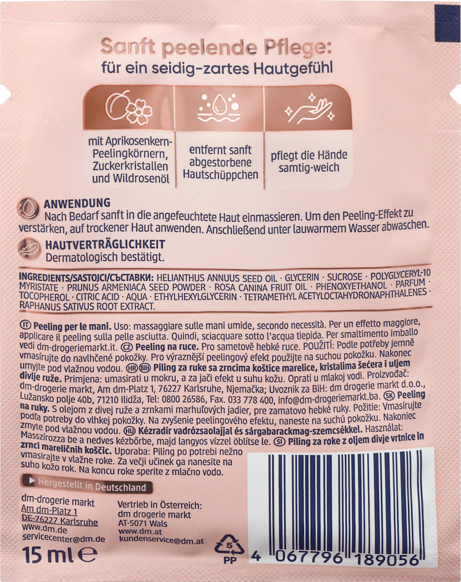 Wild Rose & Apricot Hand Scrub – 0.5 fl oz