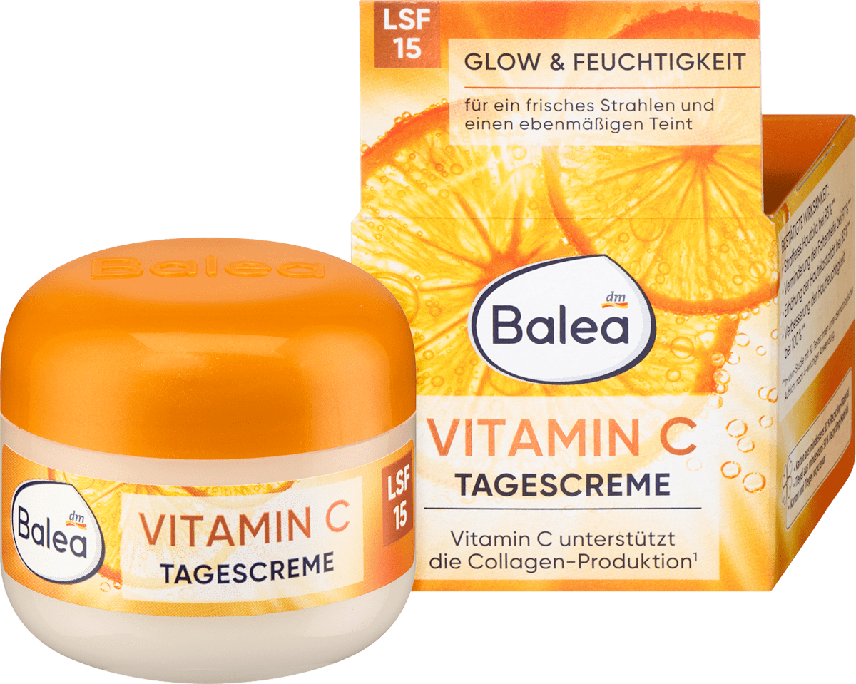 Balea Vitamin C SPF 15 Face Cream, 1.7 fl oz